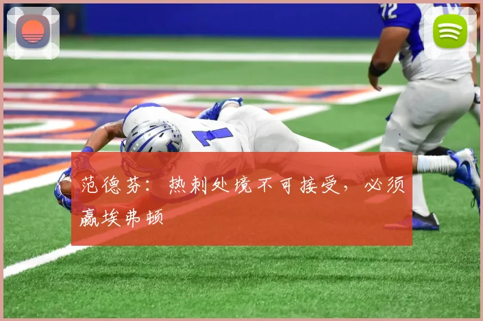 范德芬：热刺处境不可接受，必须赢埃弗顿