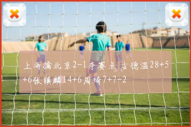 上海擒北京2-1夺赛点 古德温28+5+6张镇麟14+6周琦7+7